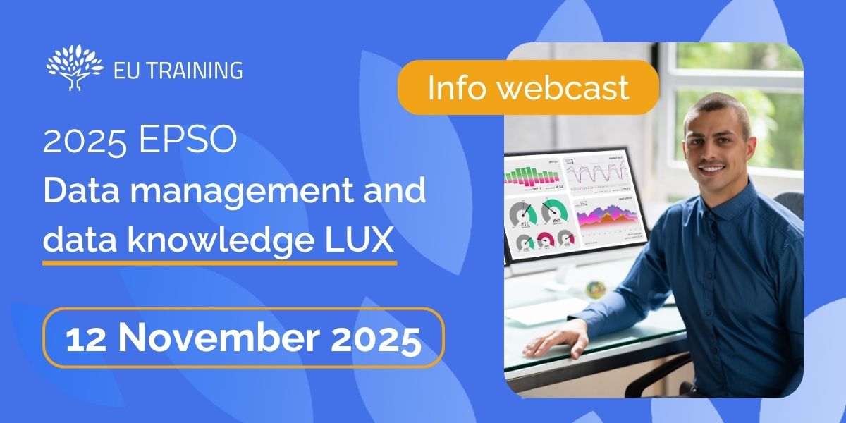 Applications open for the EPSO Data LUX competition on 11 November - join us the day after for the free webcast.
