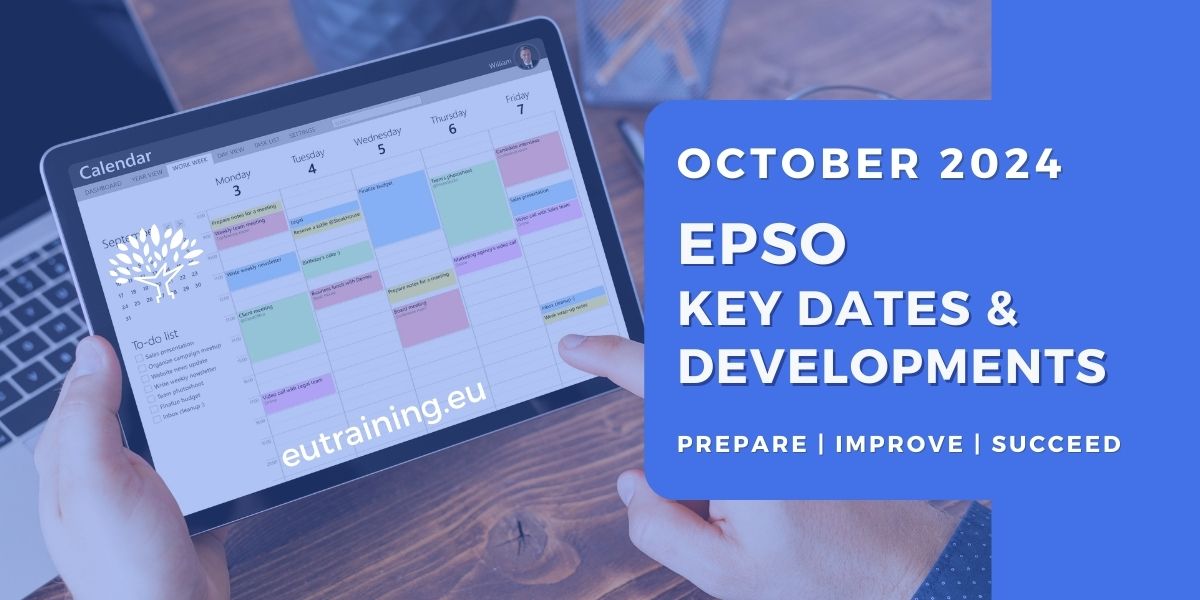 EPSO competitions news for August 2024.