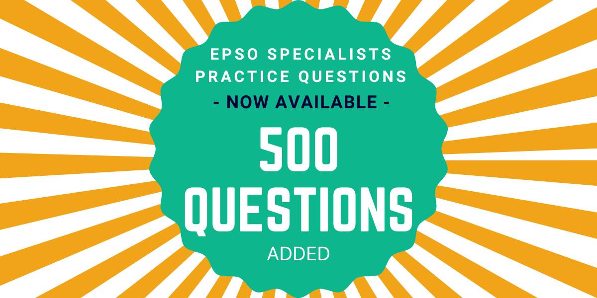 New EPSO prep questions added to the database for upcoming EPSO compeitions.