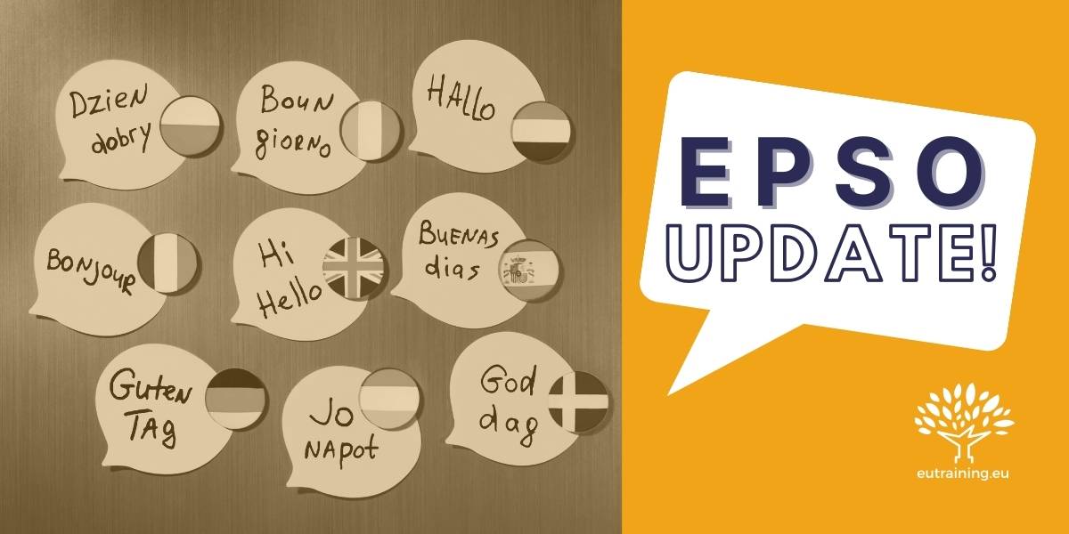 EPSO made an announcement about languages available to sit the EPSO exams.