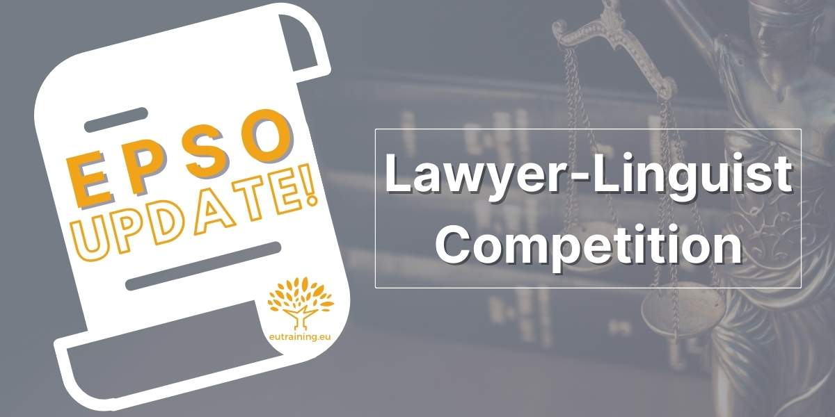 EPSO made an announcement about the English profile for the lawyer-linguist competition.