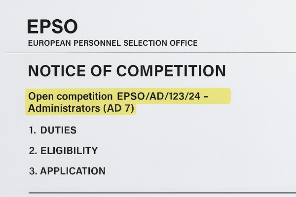 EPSO Notice of Competition overview Overview of the EPSO Notice of Competition