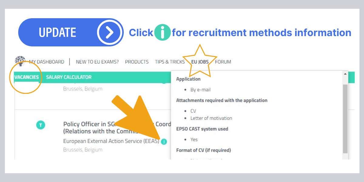 Enhance your EU Job search with this handy EU agencies recruitment methods information tool.