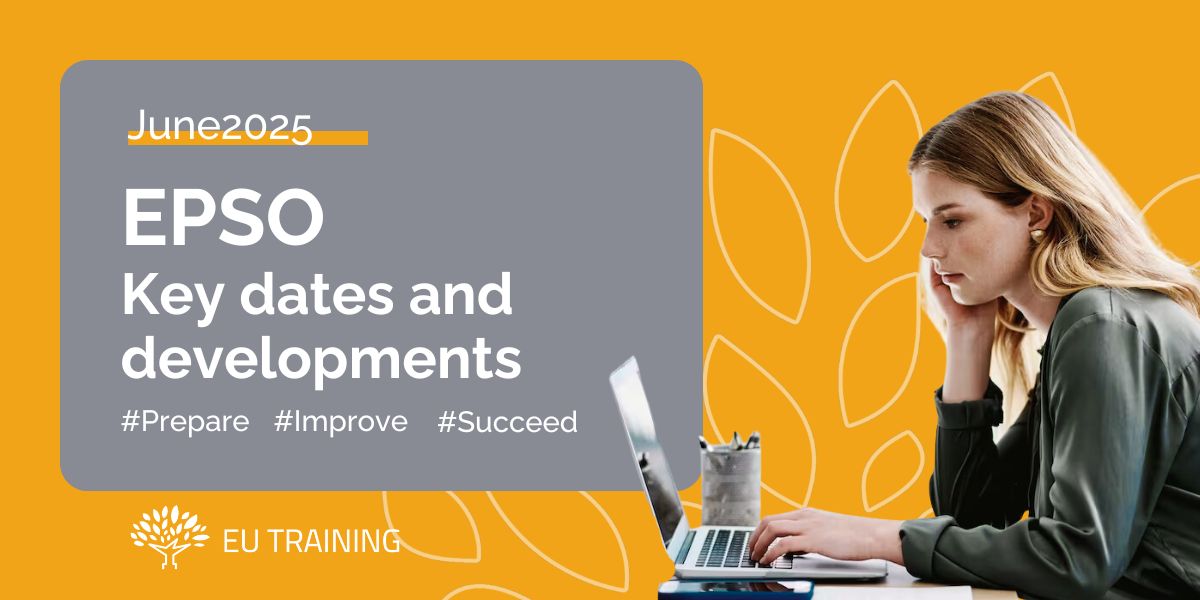So much happening in May 2025 - EPSO competitions, internal exams, applications closing, and new EU Training products.