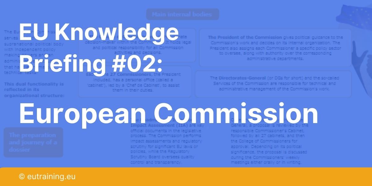 EU Training's new EU Knowledge series | Learn all about the European Commission