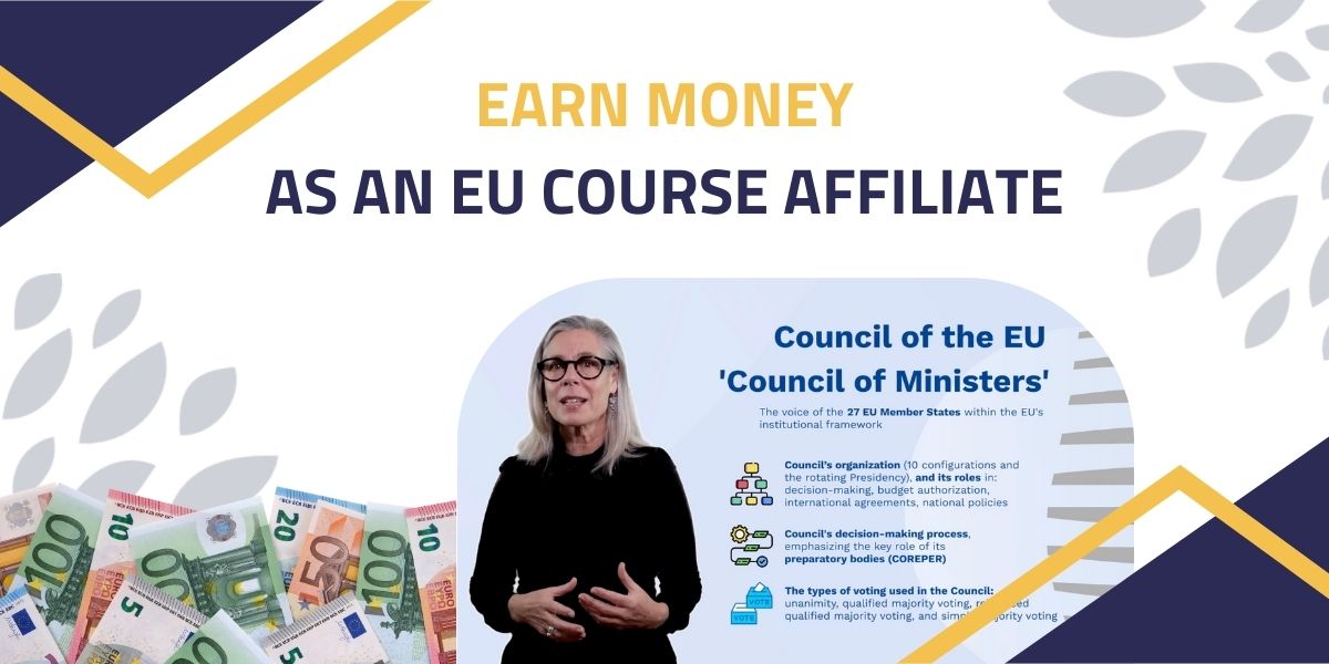 Find out how to earn a little extra money as an eucourse.eu affiliate.