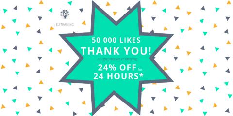 Celebrating 50,000 Likes on Facebook