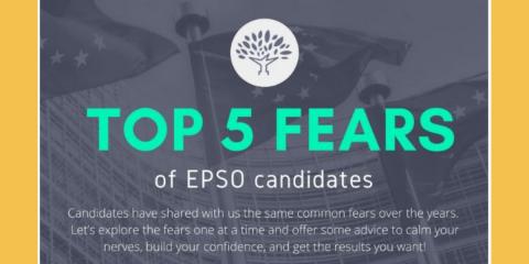 Top 5 Fears Of EPSO Candidates - Infographic