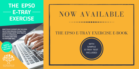 NOW AVAILABLE: The EPSO E-tray Exercise Ebook